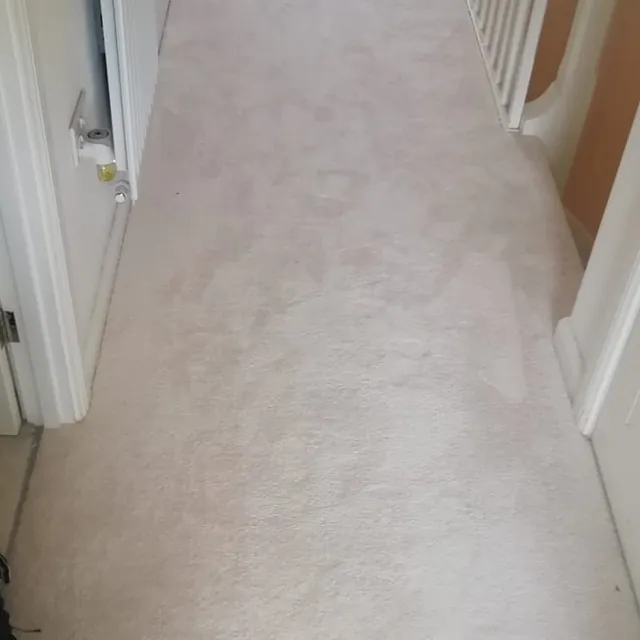 Cream carpet on landing